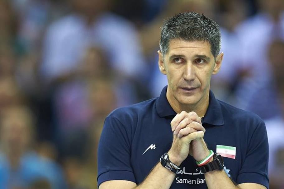Il coach dell&#39;Iran Slobodan Kovac, in finale scudetto in Italia alla guida di Perugia. Getty
